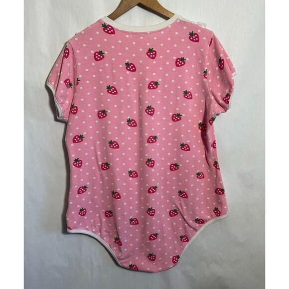 Little For Bigs Bodysuit XXXXL Strawberry Crybaby Pink Collar DDLG - Picture 3 of 10